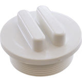 Plug, Praher ABS Side Mount Valves, 2"mpt, White : E-19-S2 - Praher Canada Ltd - E-19-S2 - PartsForSpas.com