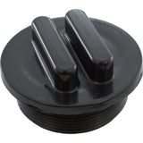 Plug, Praher ABS Side Mount Valves, 2"mpt, Black : E-19-S2B - Praher Canada Ltd - E-19-S2B - PartsForSpas.com