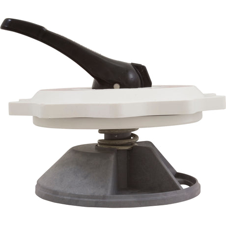 Lid Assembly, Praher ABS Top/Side Mt Valves, w/O-Ring, 2", Wht : E-50-S2 - Praher Canada Ltd - E-50-S2 - PartsForSpas.com