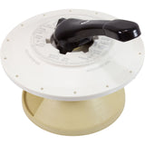Lid Assy, Praher ABS Top/Side Mount Valve, 3", w/Gasket, Wht : 130711 - Praher Canada Ltd - 130711 - PartsForSpas.com