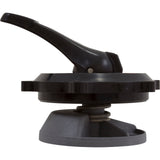 Lid Assy, Praher ABS Top/Side Mount Valves, 1-1/2", Blk, 60gpm : E-50-S1B - Praher Canada Ltd - E-50-S1B - PartsForSpas.com