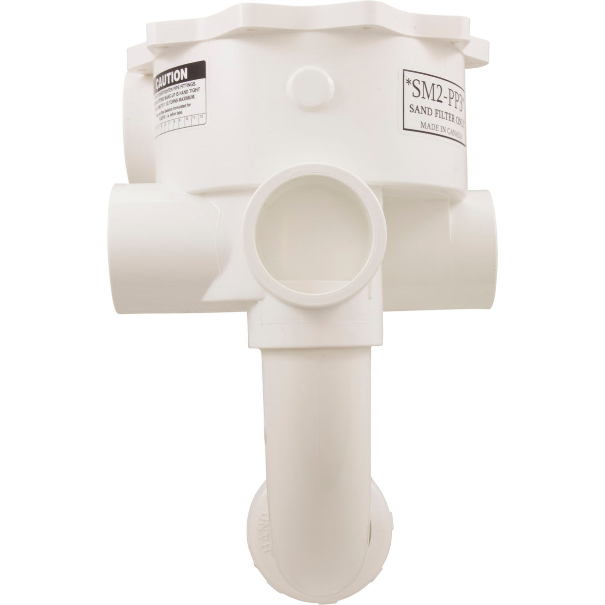 Body Assembly, Praher SM2-PP3 Valve, 2", White : E-55-S2PP3 - Praher Canada Ltd - E-55-S2PP3 - PartsForSpas.com
