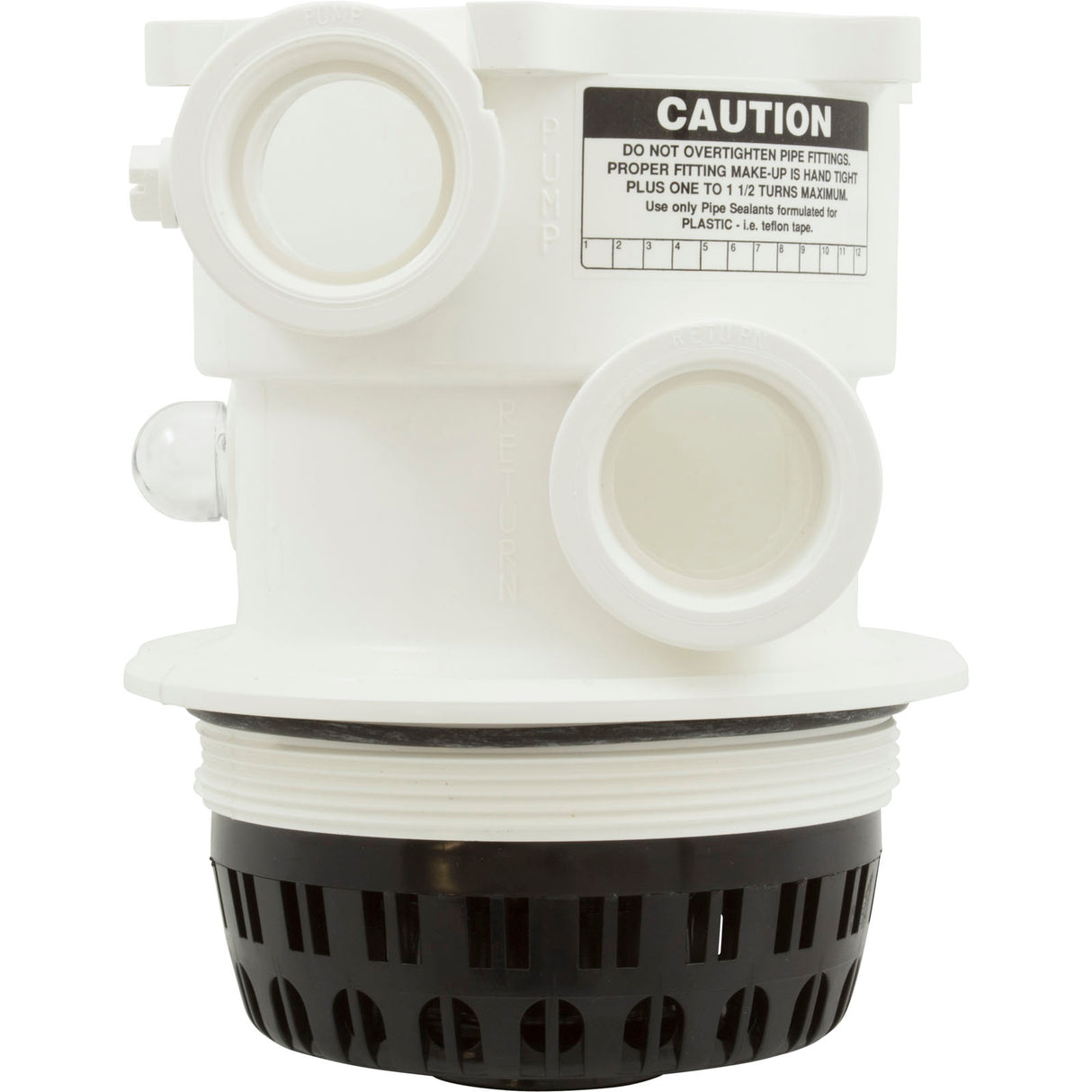 Body Assembly, Praher TM-12-A Valve, 1-1/2", White : E55-T12A - Praher Canada Ltd - E55-T12A - PartsForSpas.com