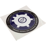 Decal, Waterway, 1-1/2" Top Mount Valve : 808-0043 - Waterway Plastics - 808-0043 - PartsForSpas.com