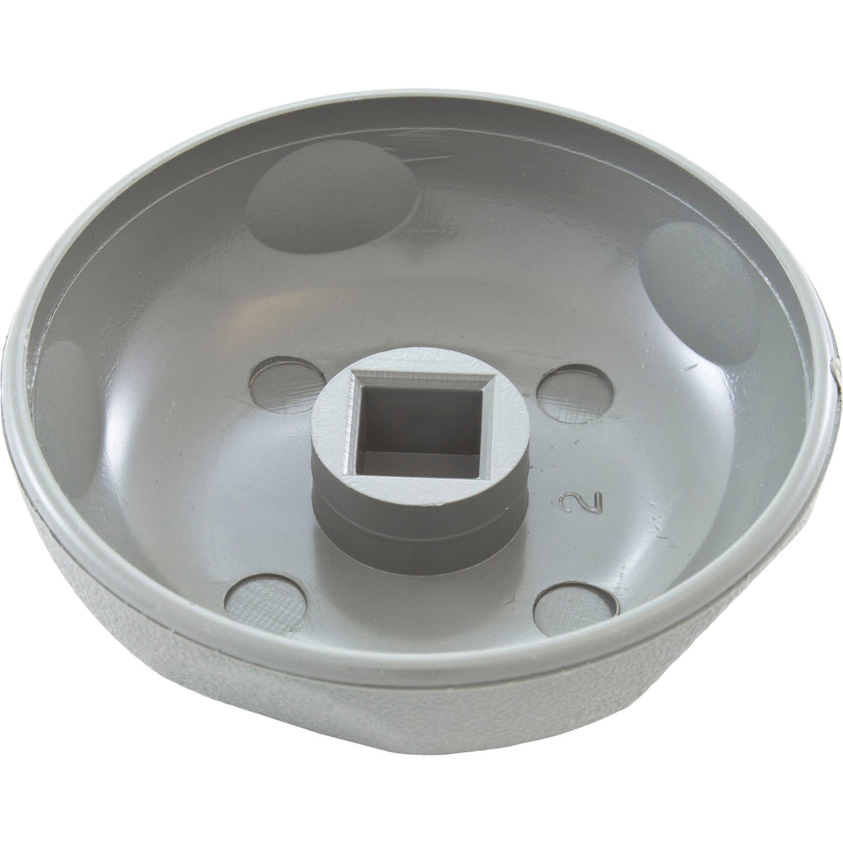 Knob, Waterway Single Port On/Off Valve, 2-1/2"fd, Gray : 602-4357 - Waterway Plastics - 806105104724 - PartsForSpas.com