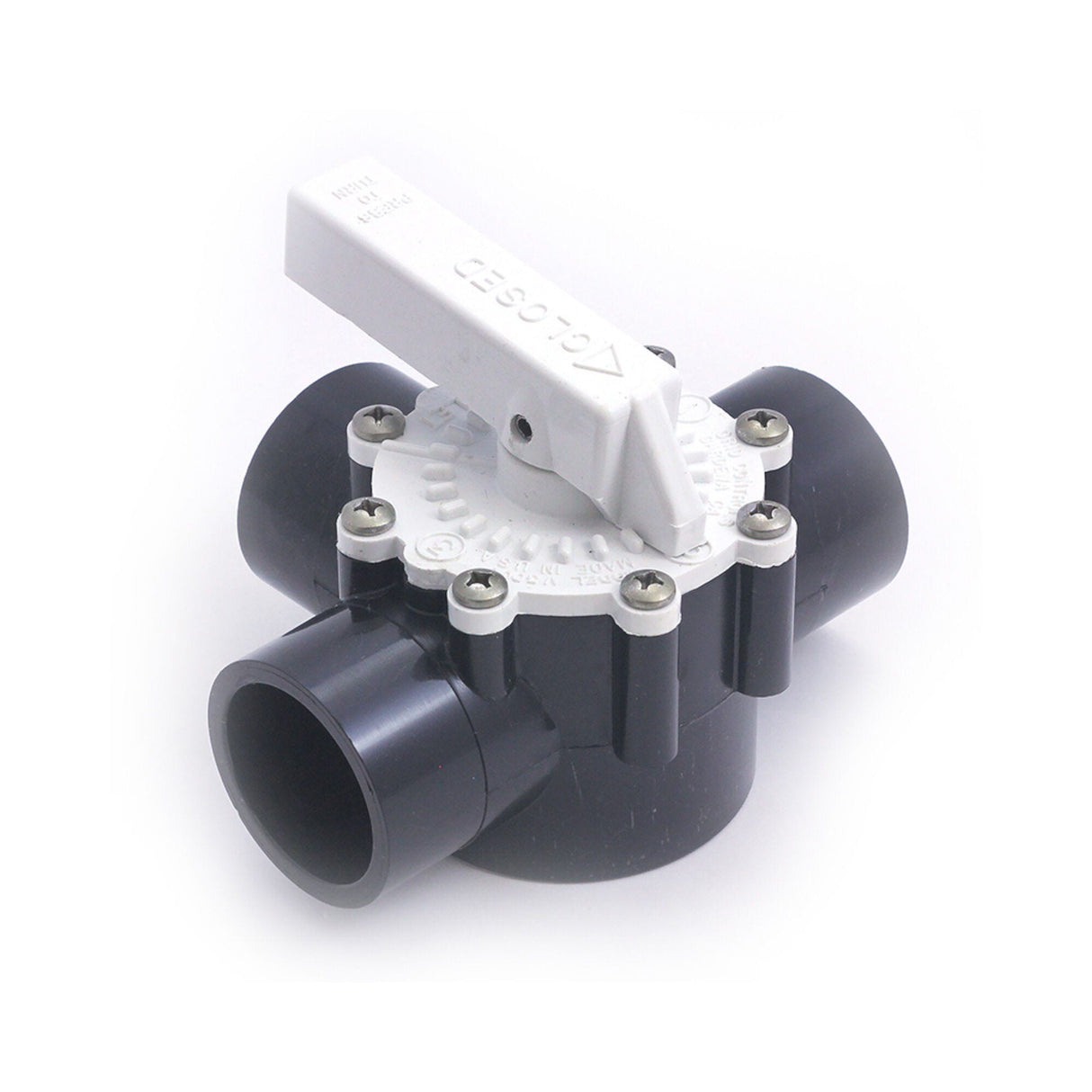 Diverter Valve, Grid Control, 3-Port, Horizontal, 1-1/2"S 2"Spg w/ Handle : V3000