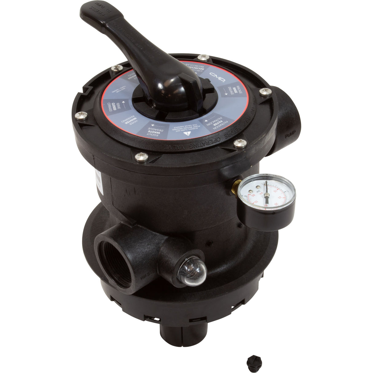Multi-Port 1.5In Fpt Valve Black T/M Sand : 27515-154-000 - Custom Molded Products - 27515-154-000 - PartsForSpas.com