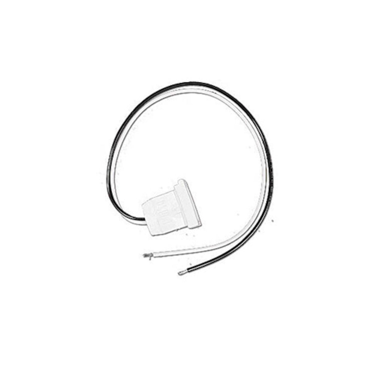 Receptacle, White, 18/2 Gas/Light 12V : 09-0025C
