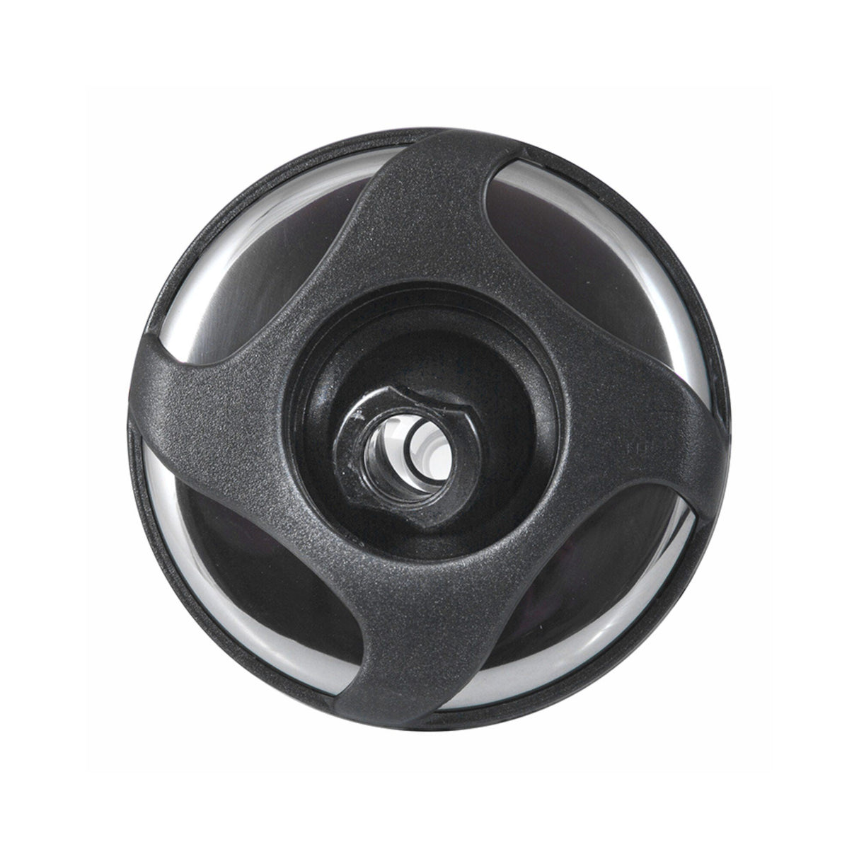 Jet Internal, Waterway Poly Storm, Directional, 4" Face, Swirl, Dark Silver/Black/Stainless : 212-0441-DSGS