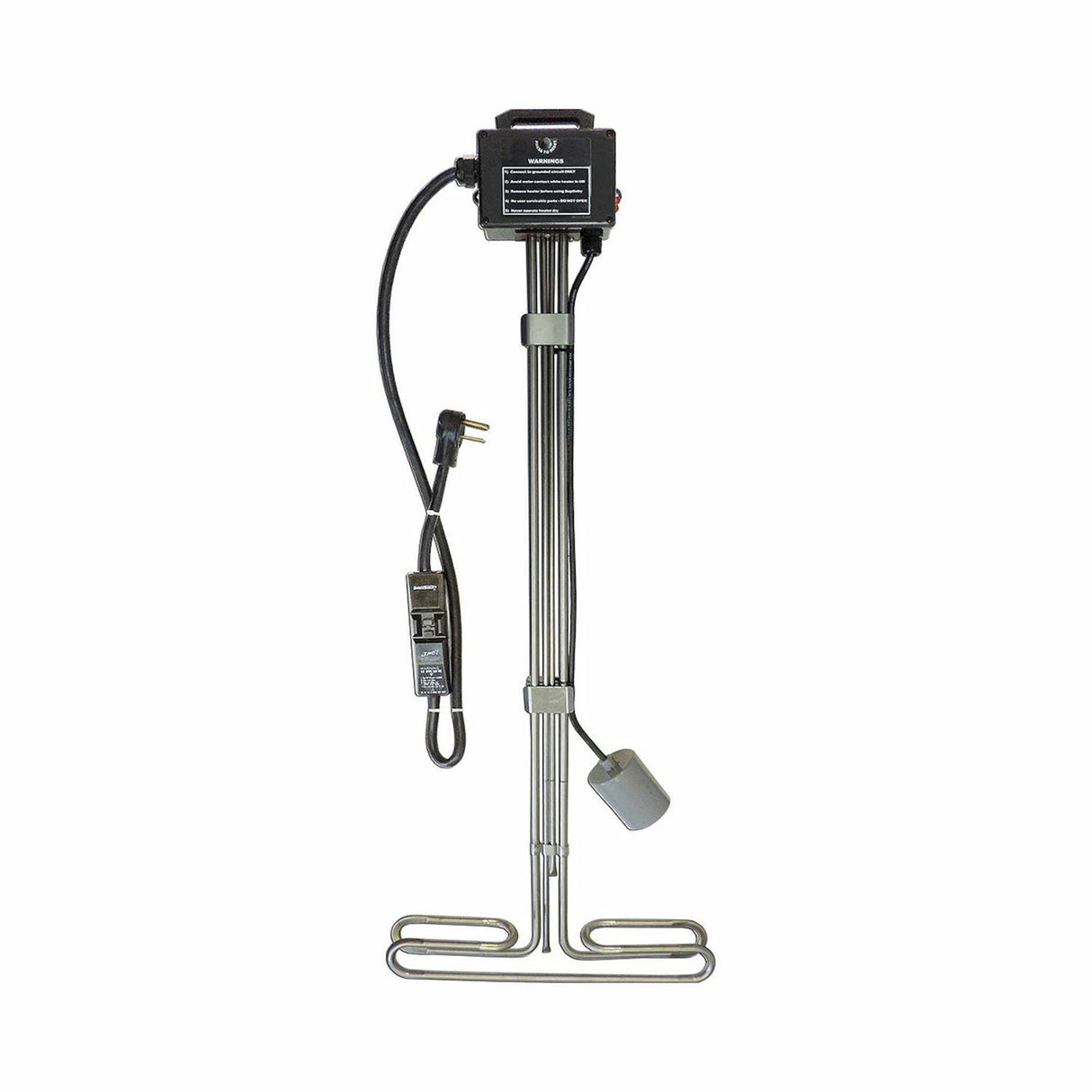 Heater, Baptistry Immersion Series, HydroQuip, 1.5KW, 115V, 46"H x 18"W x 2.5"D w/GFCI & 6' Power Cord : BIS-15-120