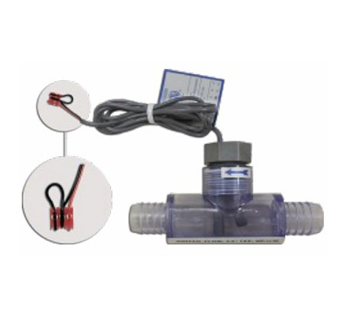 Flow Switch Kit, HydroQuip, 1-Amp, 30V, 3/4" Barb, PCB Connect : 48-0223C