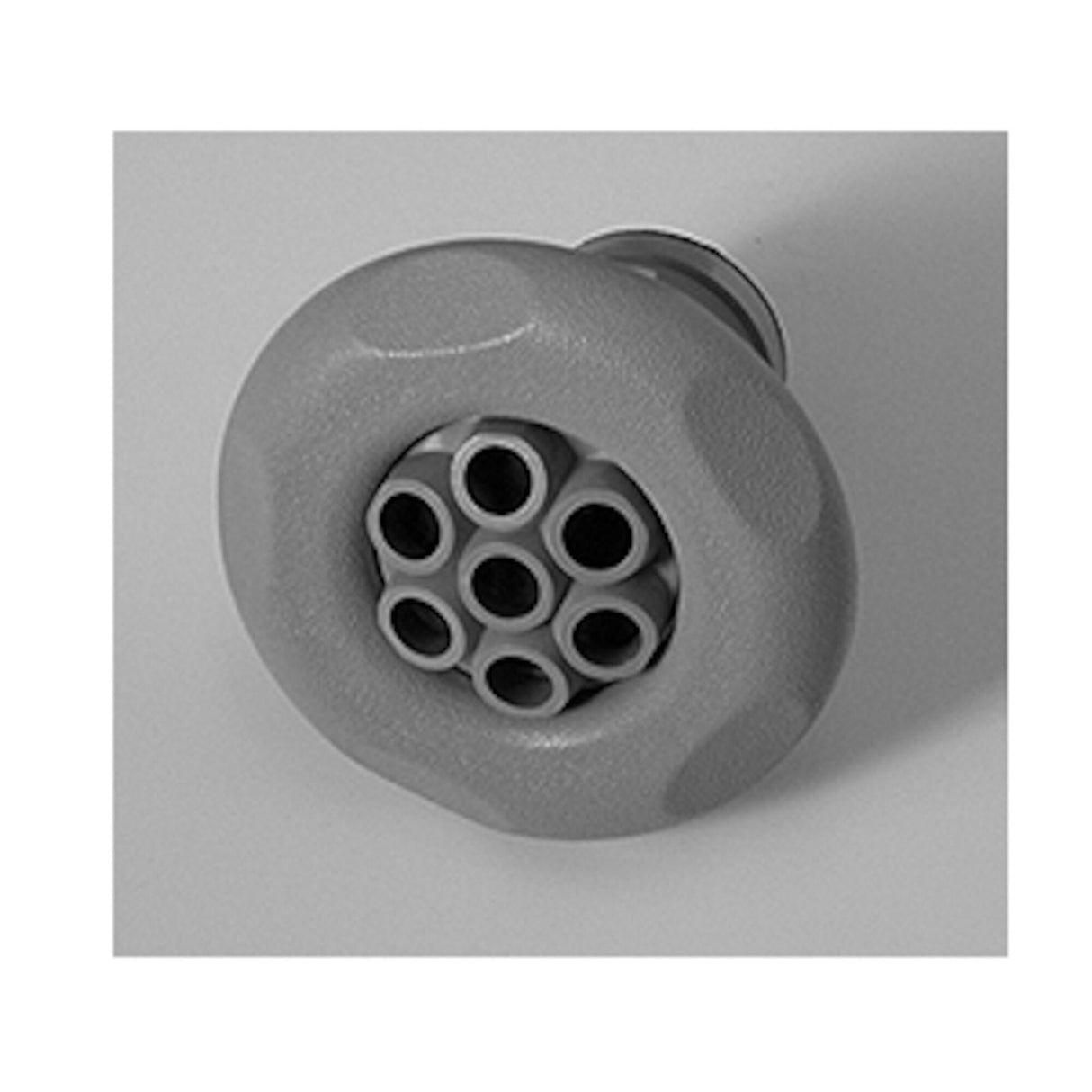Jet, Poly, Textured, 5 Scallop, Large Face, Massage, Gray : 210-6737