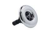 Jet Internal, Rising Dragon Quantum, 3" Face, Screw In, Pulsator, Smooth, Gray w/ Stainless Escutcheon : RD203-3427S