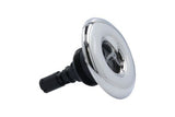 Jet Internal, Rising Dragon Quantum, 3" Face, Screw In, Pulsator, Smooth, Gray w/ Stainless Escutcheon : RD203-3427S