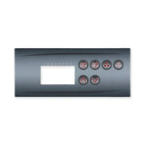 Overlay, Spaside, HydroQuip ECO-3, 6-Button, Pump1-Pump2-Blower/Aux, For 34-0197 : 80-0203