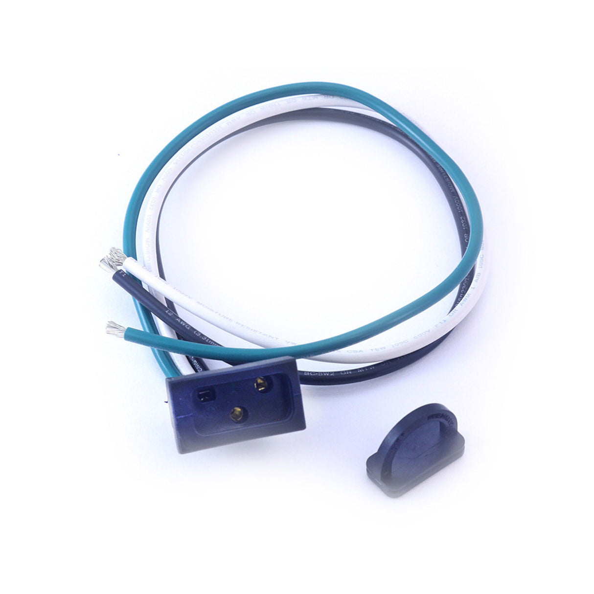 Receptacle, Slide Series Heater, Molded, 12/3, Terminated : 09-0041A