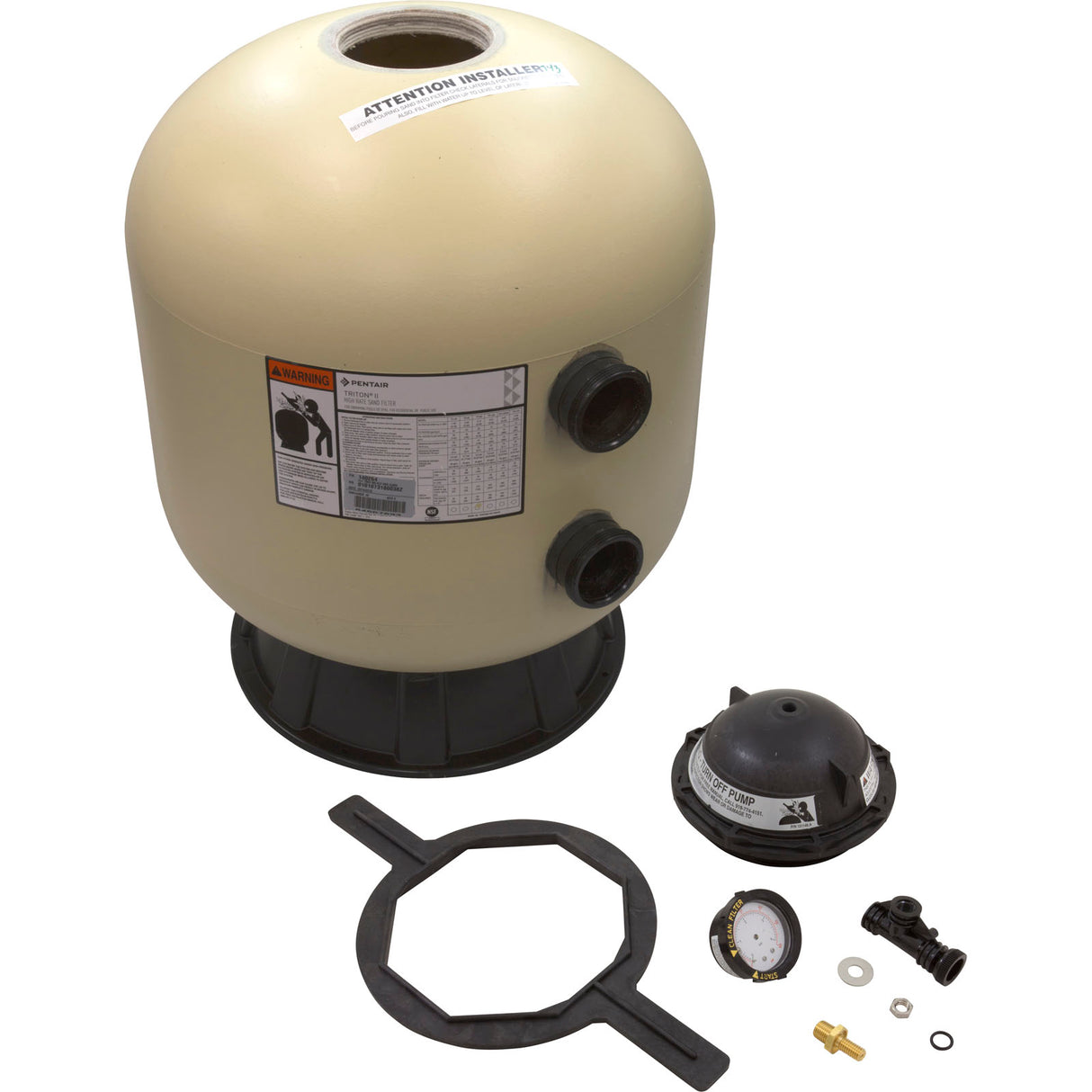 Sand Filter, Pentair Triton II TR60, Almond, w/o Valve : EC-140264