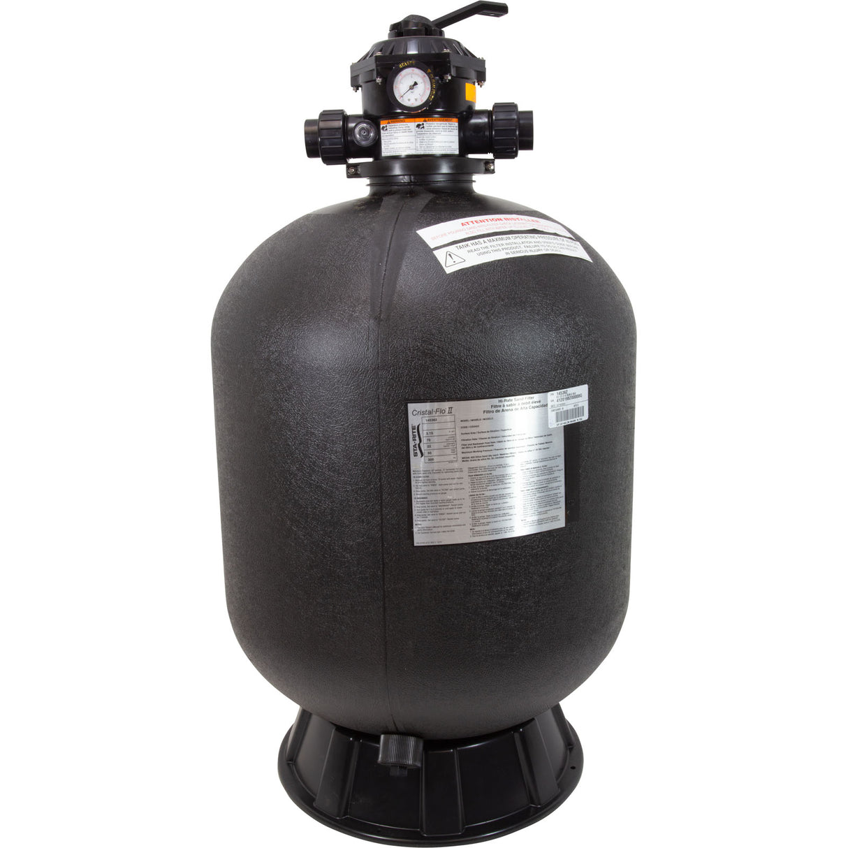 Sand Filter, Pentair CristalFlo II, 24", w/ 1-1/2" MPV : 145362
