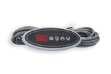 Spaside Control, HydroQuip Eco-1, Oval, 4-Button, LED, Pump1-Light-Up-Down : 34-0193