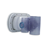 Jet Assembly, HydroAir Verta'ssage, With Backing Plate, Inserts Not Included, 1-1/2"S Water x 1"S Air, White : 16-5650
