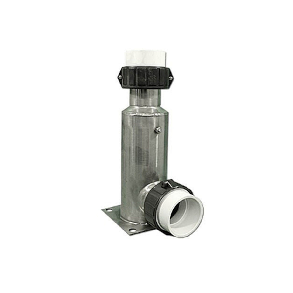 Heater Manifold,90 Deg,SS,Deluxe,10",5" x 5" Square Flange 2"In/Out,w/Tail Pcs : B-2001
