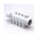 Manifold, PVC, Waterway, 1-1/2"S x 1-1/2"Spg x 10 1/2"S Ports w/ 4 Plugs : 672-4630