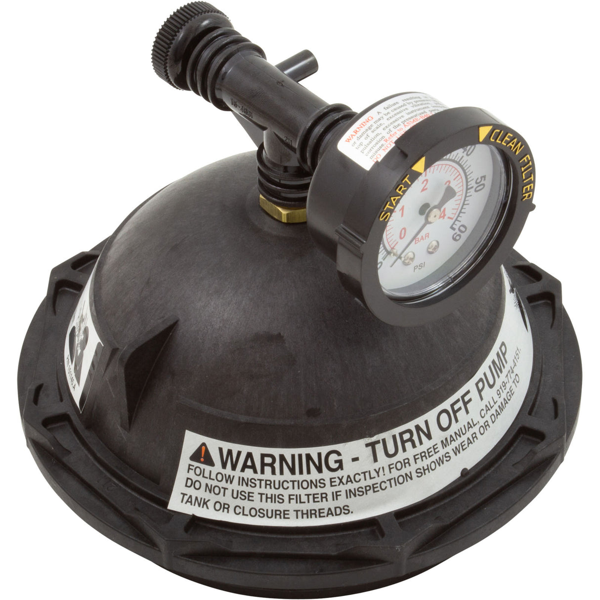 Tank Lid Kit, Pentair Triton II, 6" mbt, Black : 154641Z