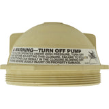 Tank Lid, Pentair Triton II, 6", "V" Thread, Tan : 154559Z