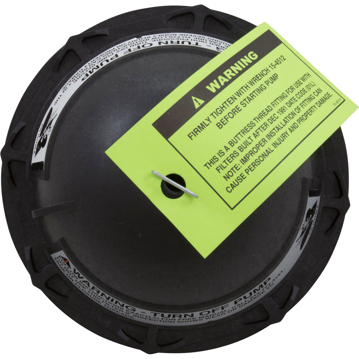 Tank Lid, Pentair PacFab Triton II, 6", w/ O-Ring, Black : 152519Z - PacFab/Pentair - 788379882372 - PartsForSpas.com