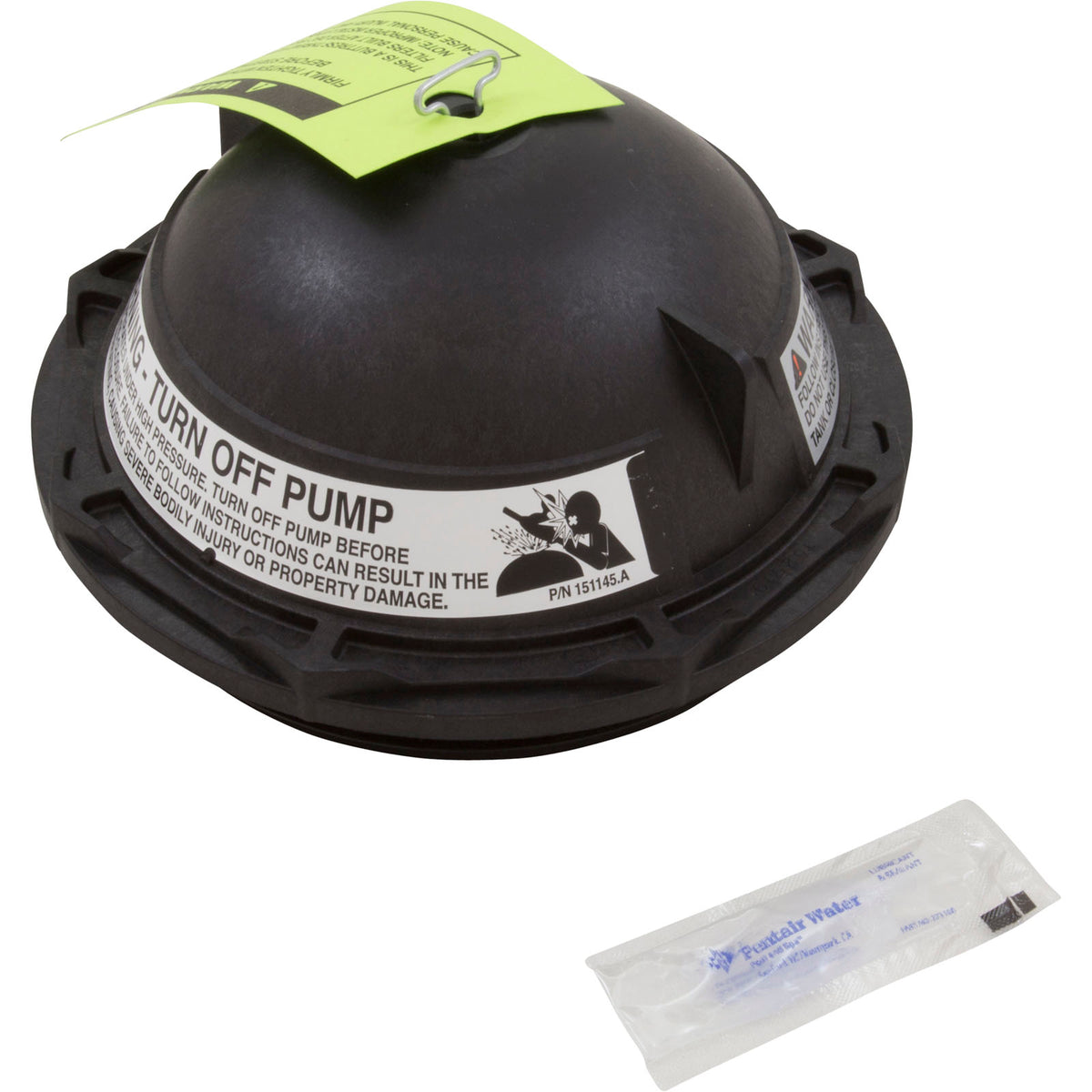 Tank Lid, Pentair PacFab Triton II, 6", w/ O-Ring, Black : 152519Z - PacFab/Pentair - 7.8838E+11 - PartsForSpas.com