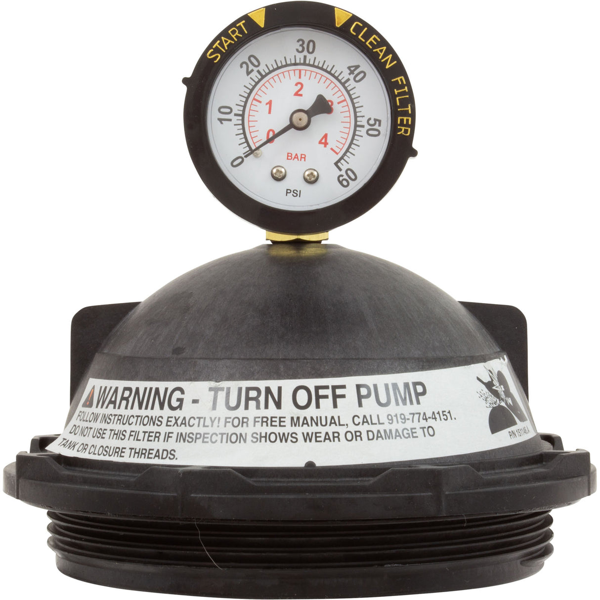 Tank Lid Kit, Pentair PacFab Triton II, 6" thd, Black : 154641 - PacFab/Pentair - 154641 - PartsForSpas.com