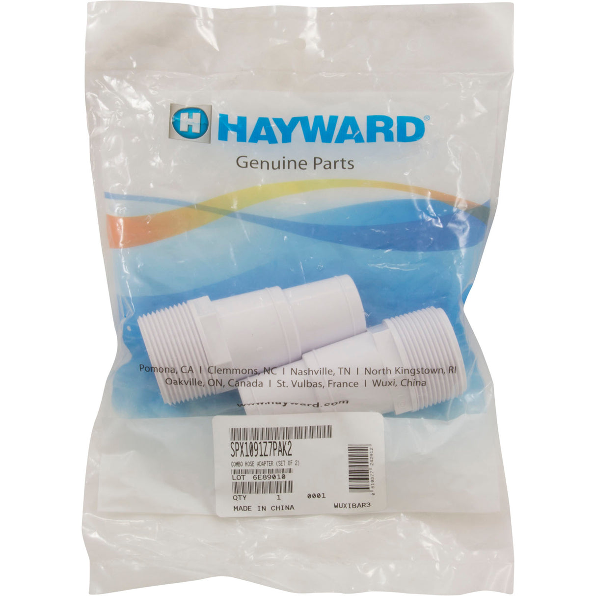 Hose Adapter, 2 Pack, Hayward GM/S140T : SPX1091Z7PAK2