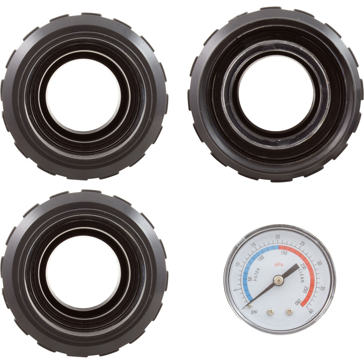 Union & Pressure Gauge Kit, Raypak Protege RPSF : 018252F - Raypak - 018252F - PartsForSpas.com