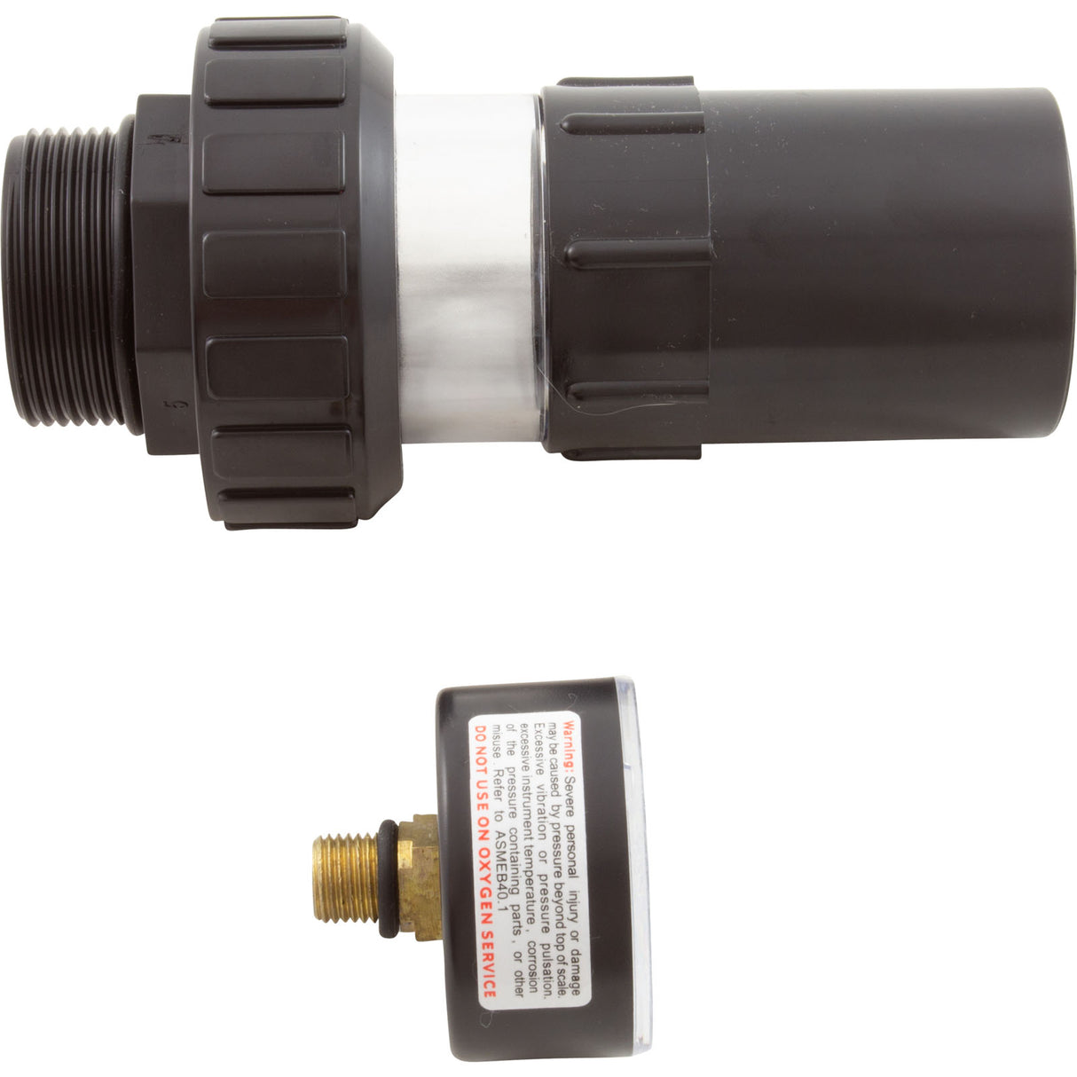 Union Kit, Raypak Protege RPSF, w/Sight Glass & Press. Switch : 018253F - Raypak - 840891043218 - PartsForSpas.com