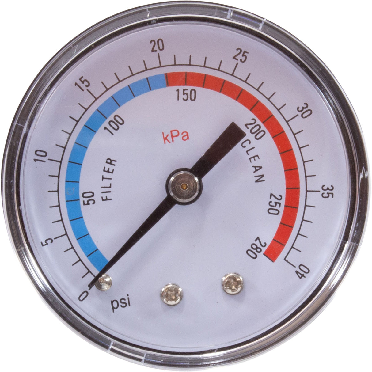 Pressure Gauge, AquaPro AL75, W/ O-Ring, 28psi, Plastic : 10076-ACC