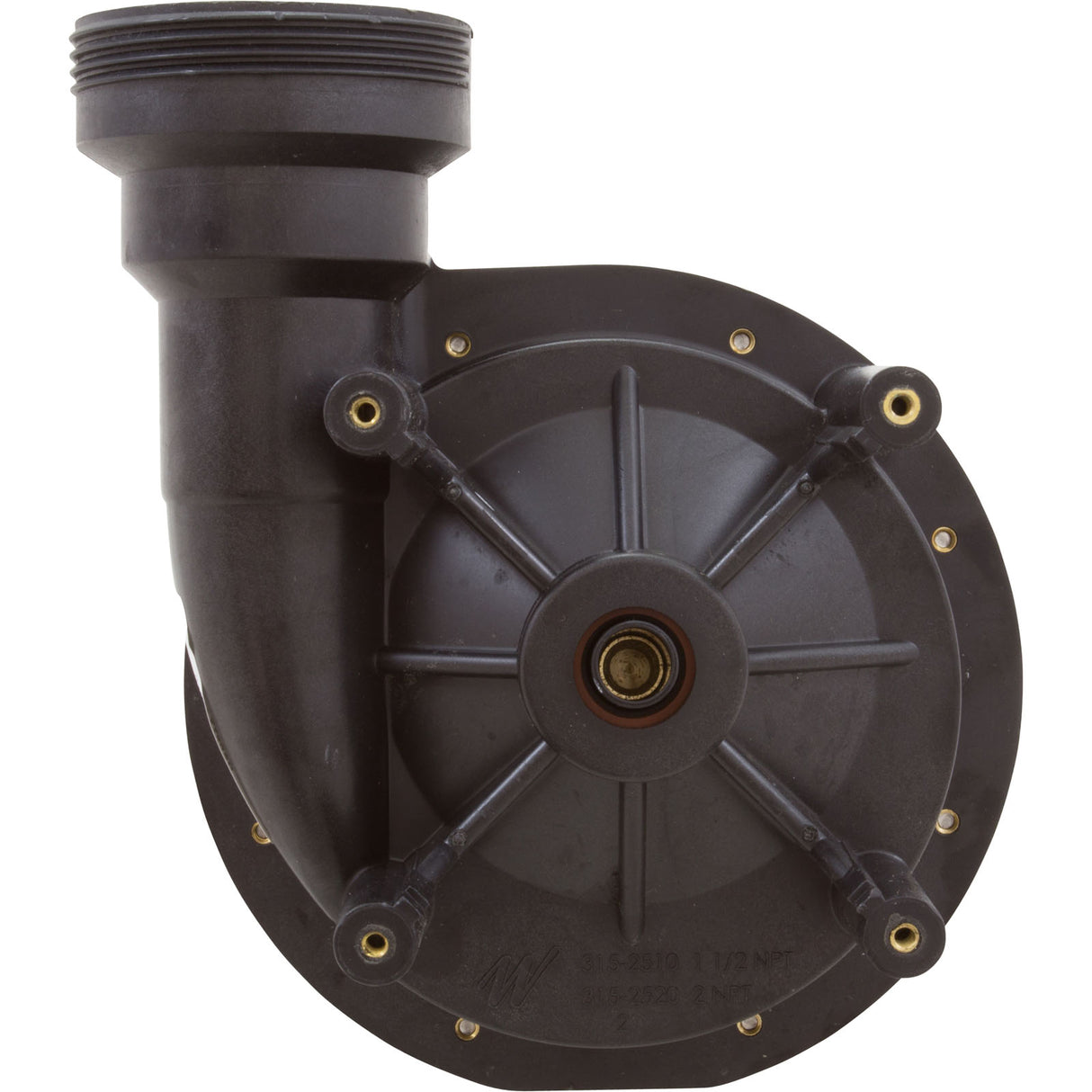 2013 Hi Flo Ii / S/D 1Hp Wet End 2"In/Dis : 310-7720SD - Waterway Plastics - 806105514165 - PartsForSpas.com