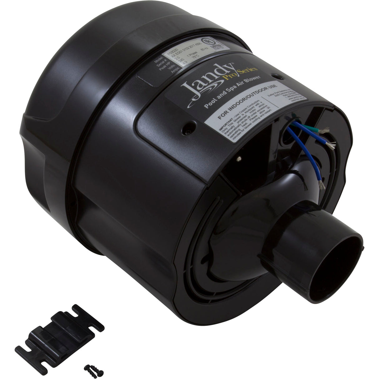 Blower, Zodiac Jandy, Plastic, 2.0hp, 115v, 9.7A, Hardwire : PSB120