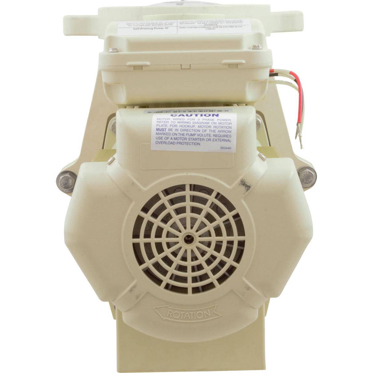 Pump, Pentair WFK-4, 1.0hp, 208-230/460v, 3-Phase, Super Duty : 011641 - Pentair - 788379863852 - PartsForSpas.com