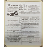Pump, Pentair WFK-12, 3.0hp, 208-230/460, 3-Phase, Super Duty : 011644 - Pentair - 788379863883 - PartsForSpas.com