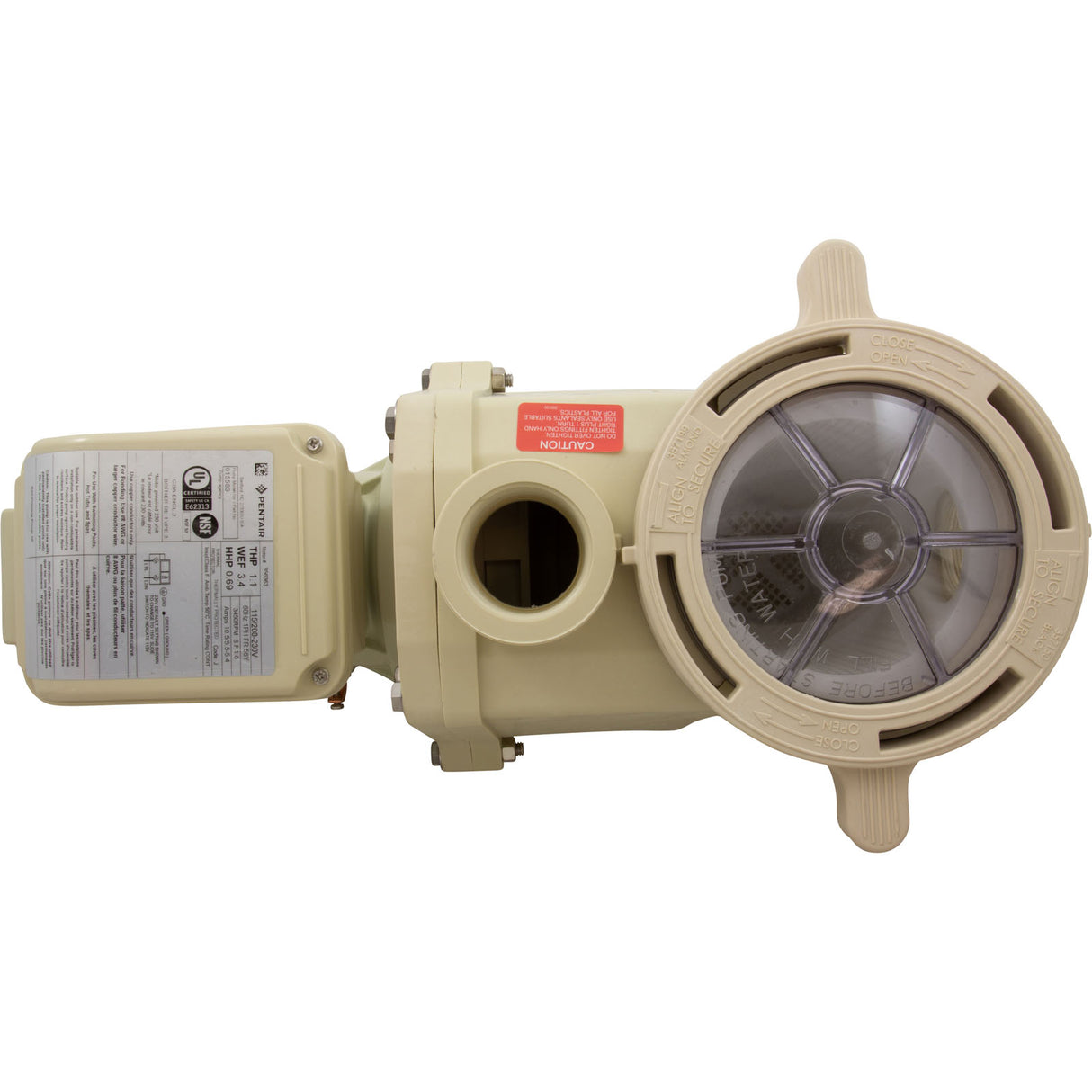Pump, Pentair WF, 1.1hp, 115/208-230v, 1-Spd, Prem Eff, TEFC : 015583