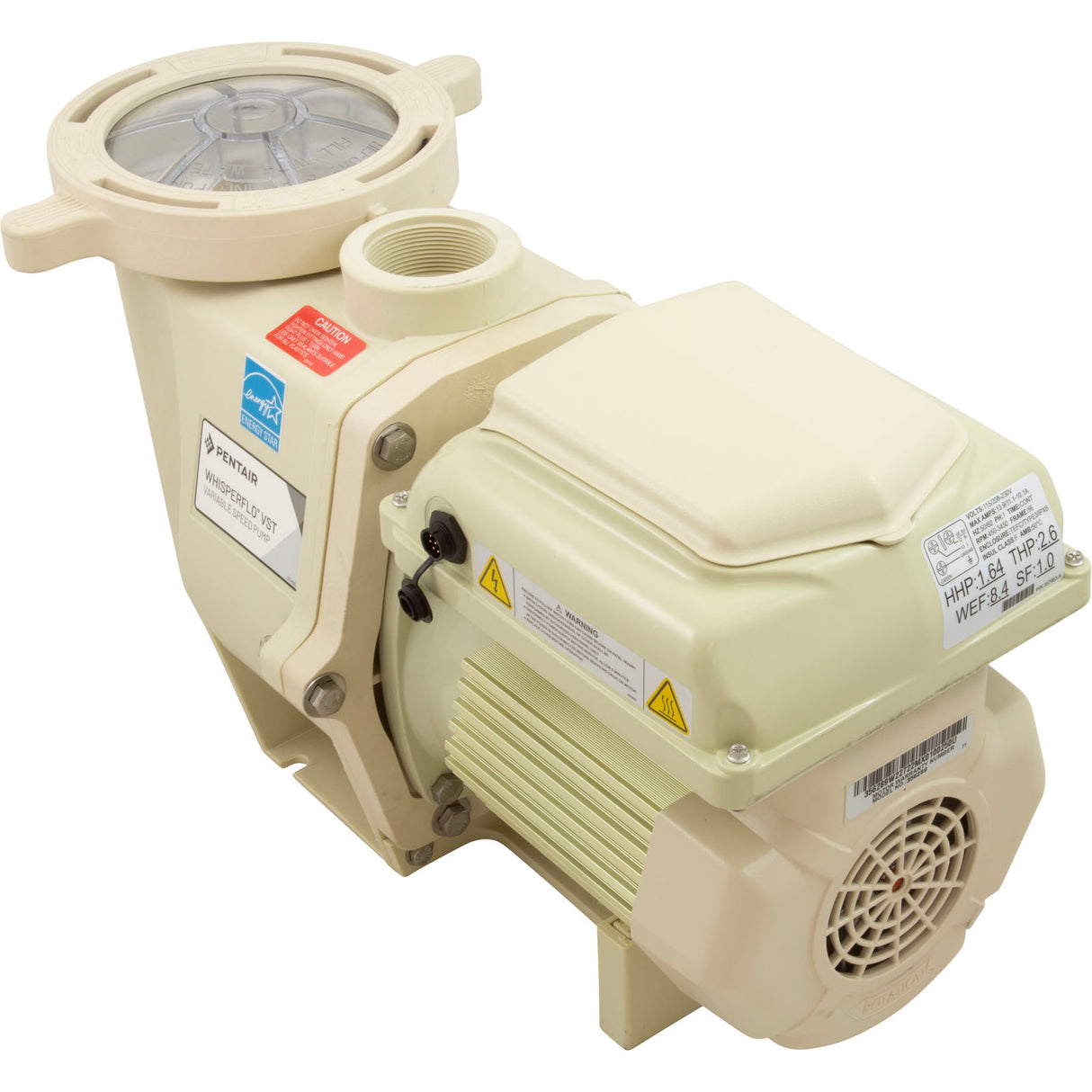 Pump, Pentair WhisperFlo VST, 2.6thp, 115v/208-230v, 2", EC : EC-011533
