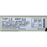 Pump, Pentair IF3 VSF, 1.5hp, 115v/208-230v, w/Relay Board : 011066