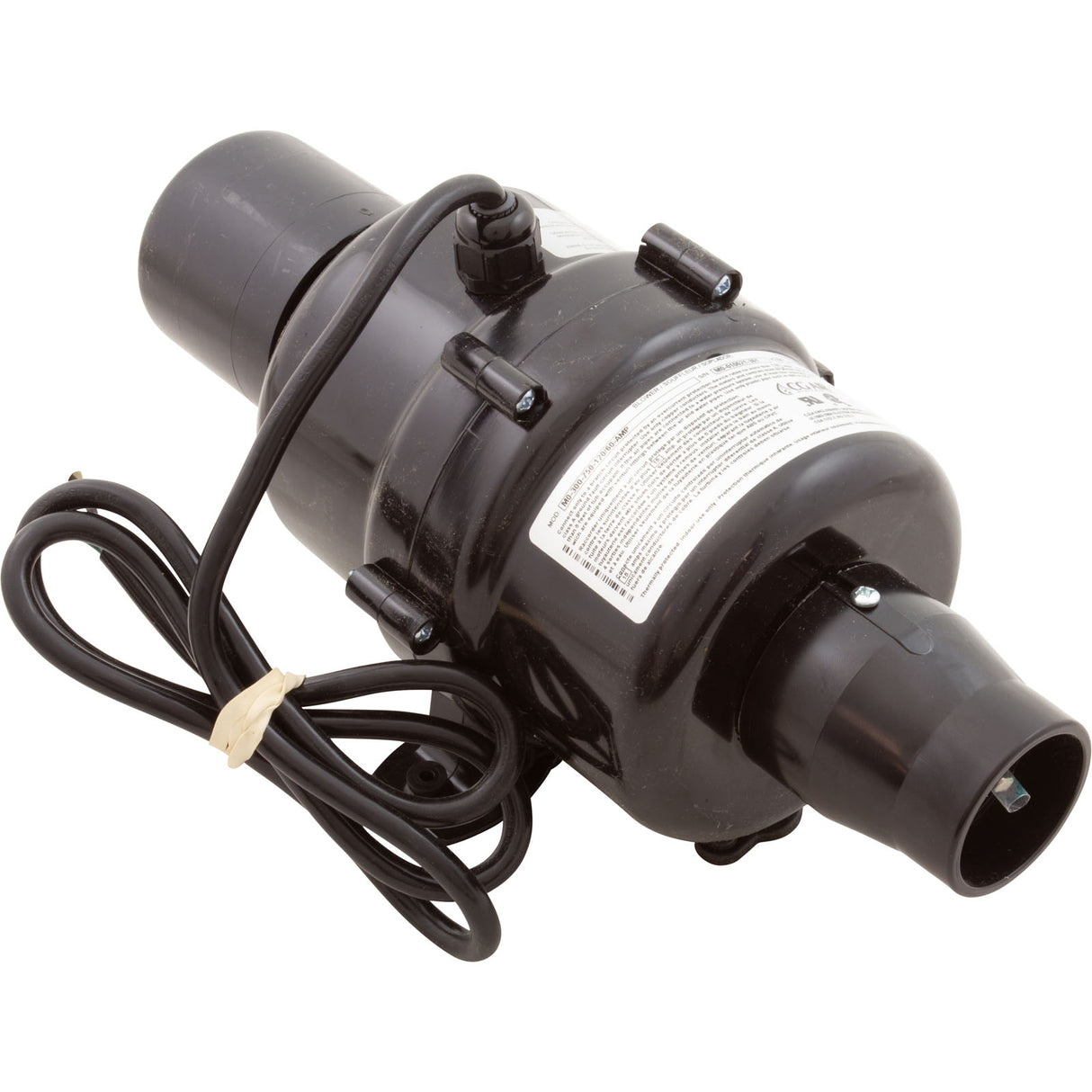 Blower, CG Air Millenium O, 115v, 9.5A, Heater, 3' AMP, w/Muffler : MO300750120/60A
