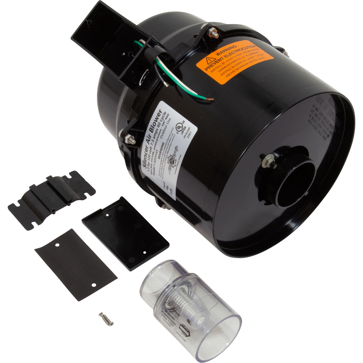 Blower, Air Supply Silencer, 1.5hp, 115v, 7.3A : 6315141