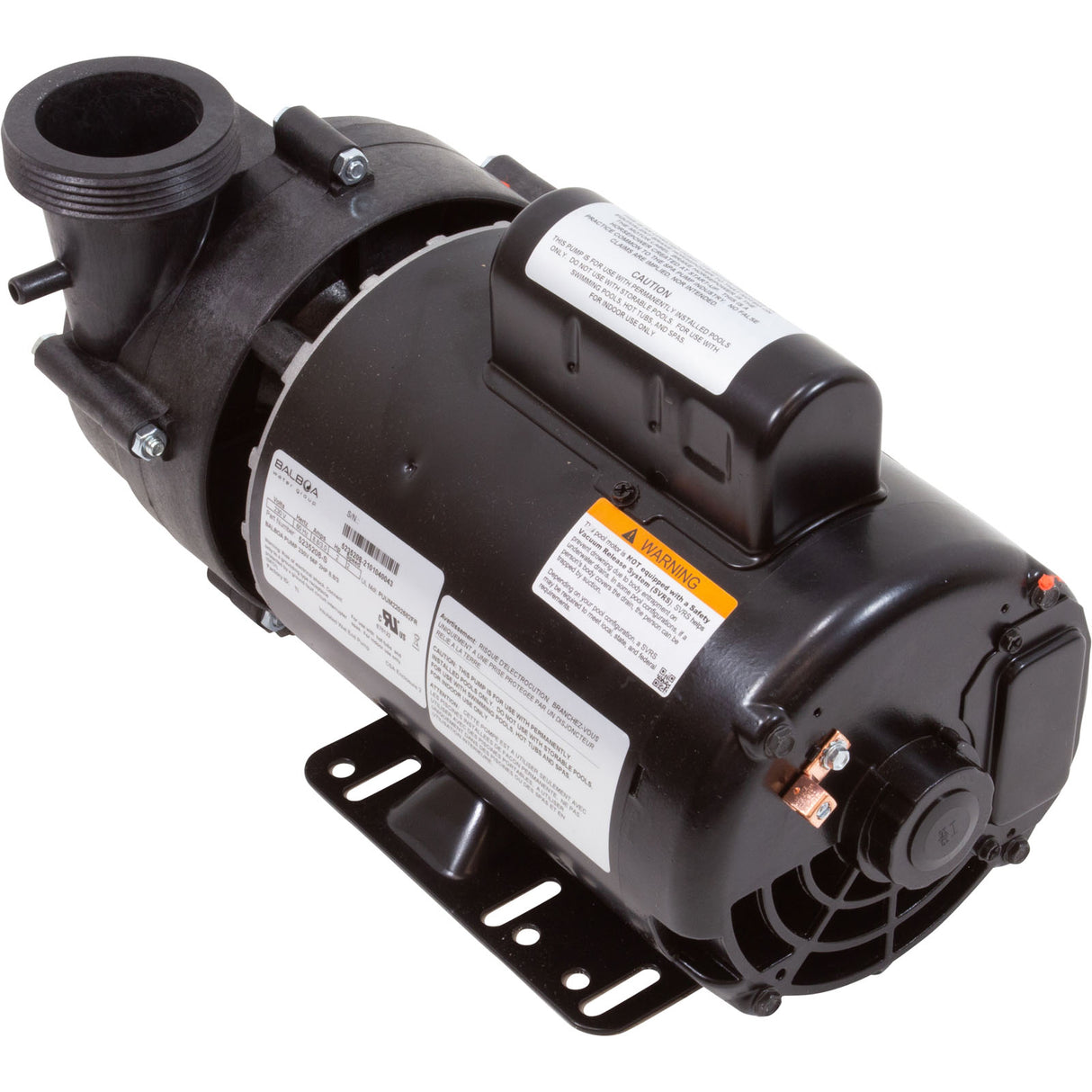 Pump, BWG Vico Ultimax, 2.0hp, 230v, 2-Spd, 56fr, 2", Side Disch : 5235208-S - Balboa Water Group - 5235208-S - PartsForSpas.com