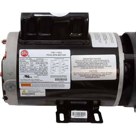 Pump, BWG Vico Ultimax, 3.0hp, 230v, 2-Spd, 56fr, 2", Side Disch : 5235212-S - Balboa Water Group - 5235212-S - PartsForSpas.com