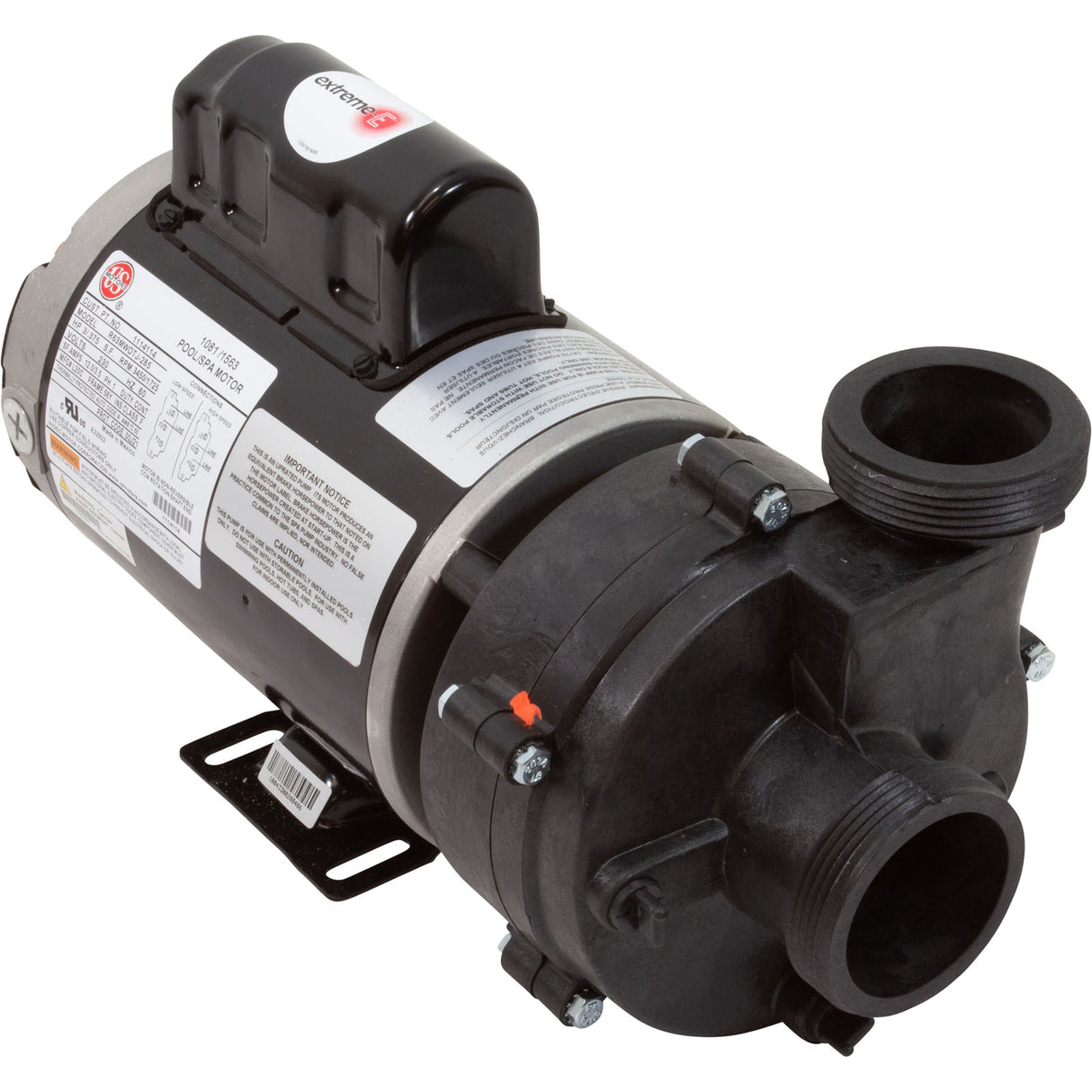 Pump, BWG Vico Ultimax, 3.0hp, 230v, 2-Spd, 56fr, 2", Side Disch : 5235212-S - Balboa Water Group - 5235212-S - PartsForSpas.com