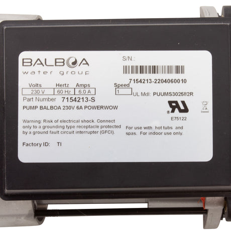 Pump, BWG Vico Ultimax GE, 3.0hp, 230v, 2"mbt, OEM : 7154213-S - Balboa Water Group - 7154213-S - PartsForSpas.com