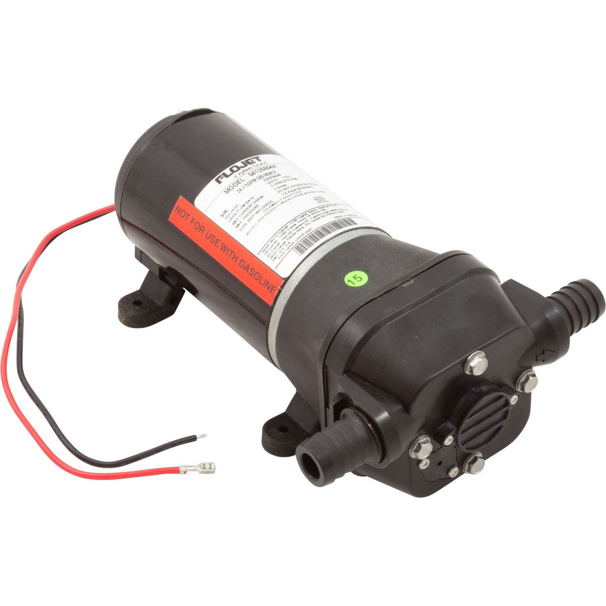 Pump, Xylem Flojet 4100 Quad, 24VDC, 5A, 5.0GPM : 4125-504A - Parts For Spas - 4125-504A - PartsForSpas.com