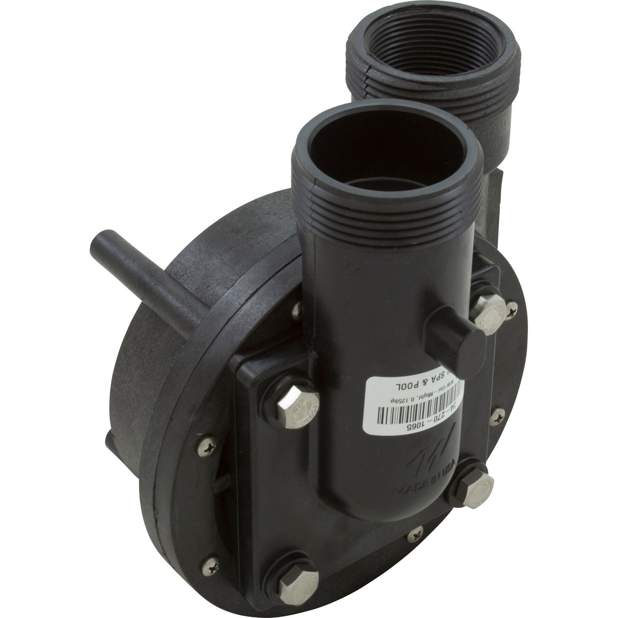 Wet End, Waterway Uni-Might, 1-1/2"mbt, 1/8hp, 48fr : 310-5070 - Waterway Plastics - 806105324337 - PartsForSpas.com